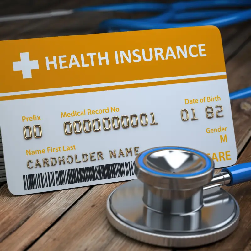 Image of an insurance card.
